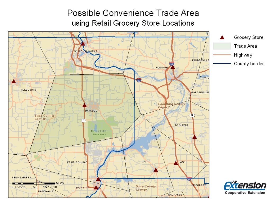 Example Map Showing Equal Competition Area 