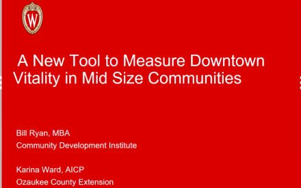 April 29, 2020 Lunch N Learn: Measuring Downtown Vitality in Mid-Sized Communities