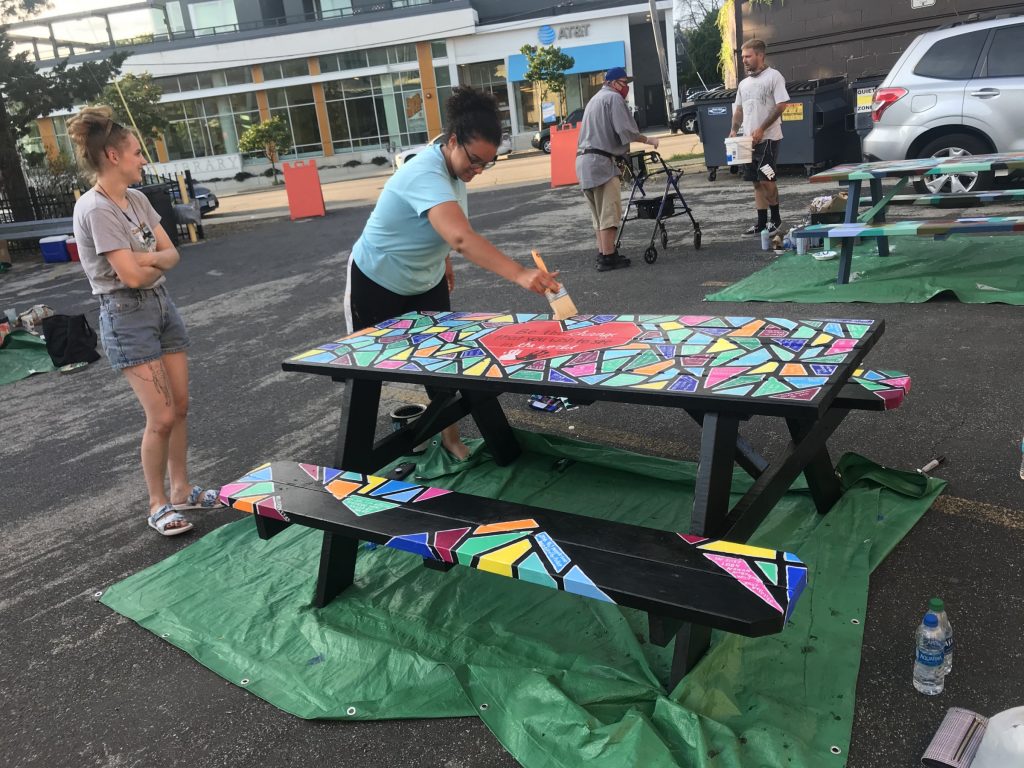 How Artists and a Public Space Can Create Unique and Safe Seating for Restaurant Carryout (Issue 192, October 2020)