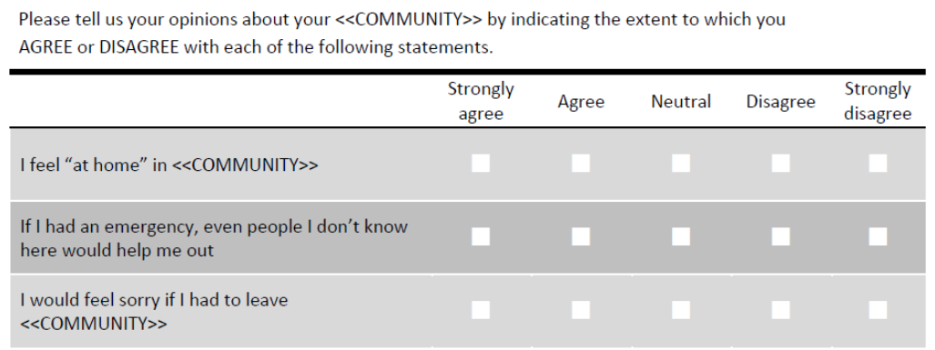 questionnaire format for survey