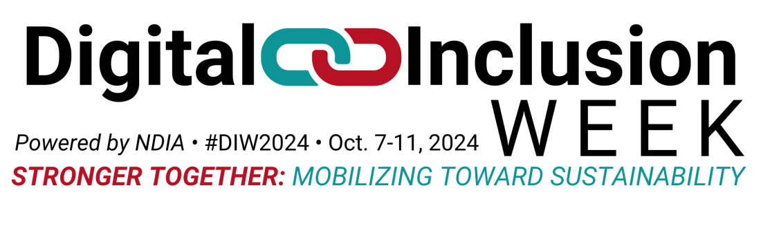 Digital inclusion week logo, with dates October 7-11, 2024