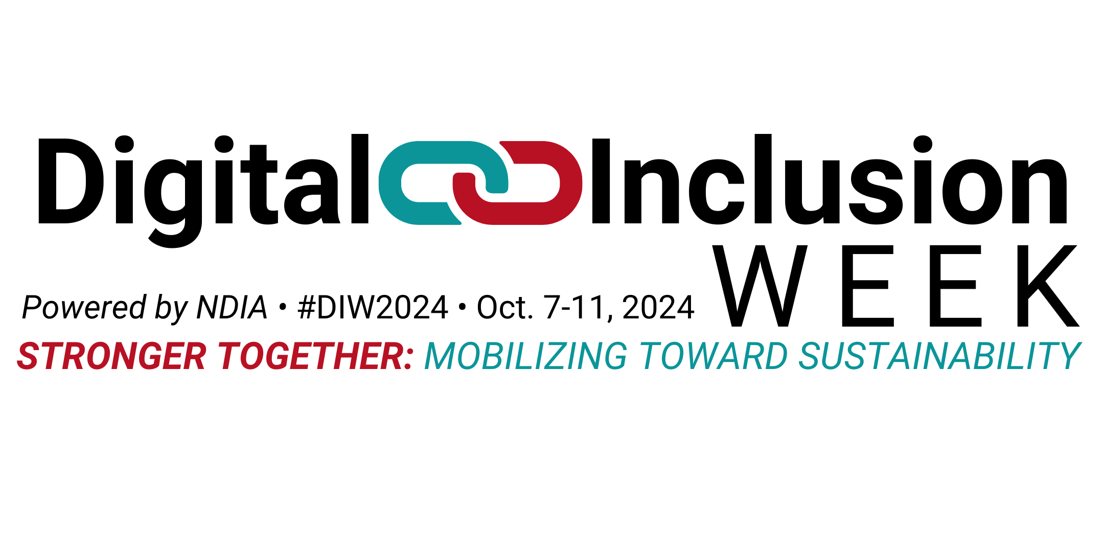 Digital inclusion week logo, with dates October 7-11, 2024