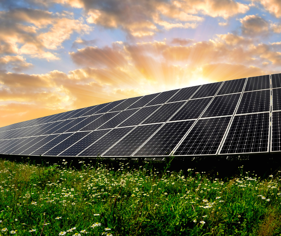 Solar panels with radient sky
