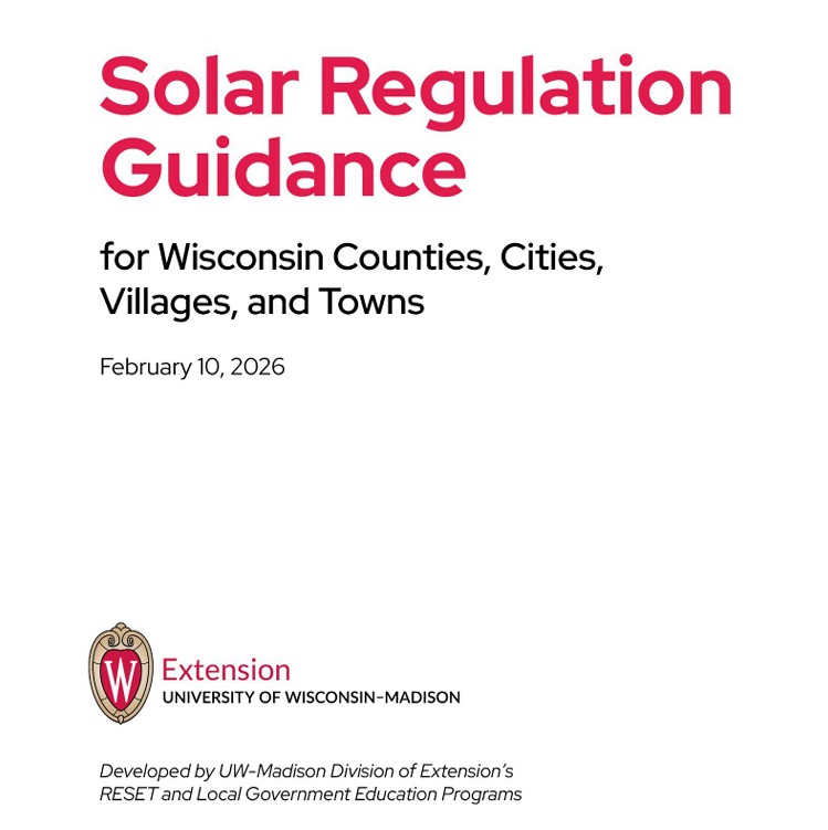 An image of the front page of the Solar Regulation Guidance memo.