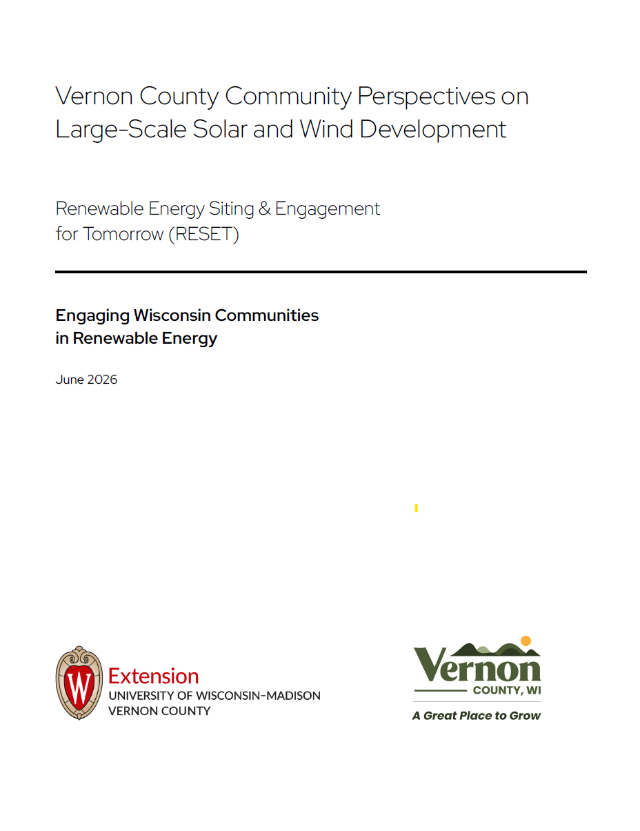 Vernon County RESET Report Cover