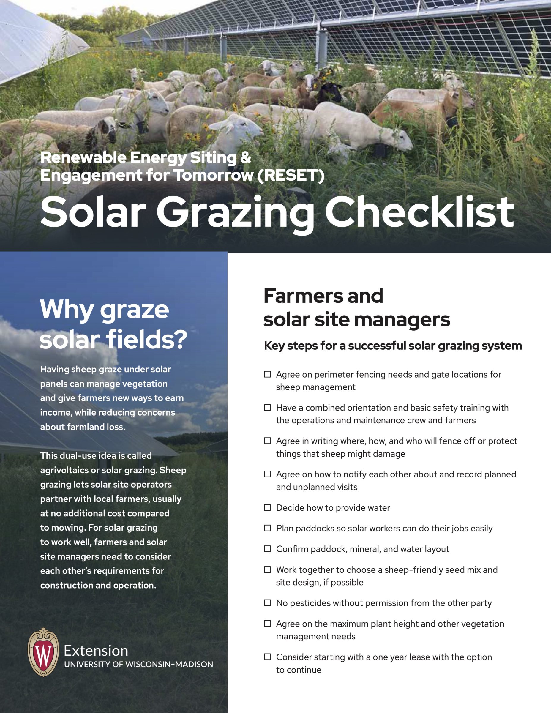 Solar Grazing Checklist cover